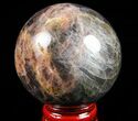 Polished Black Moonstone Sphere - Madagascar #78943-1